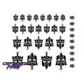 Evil Autobot Secret Police Emblems - Black